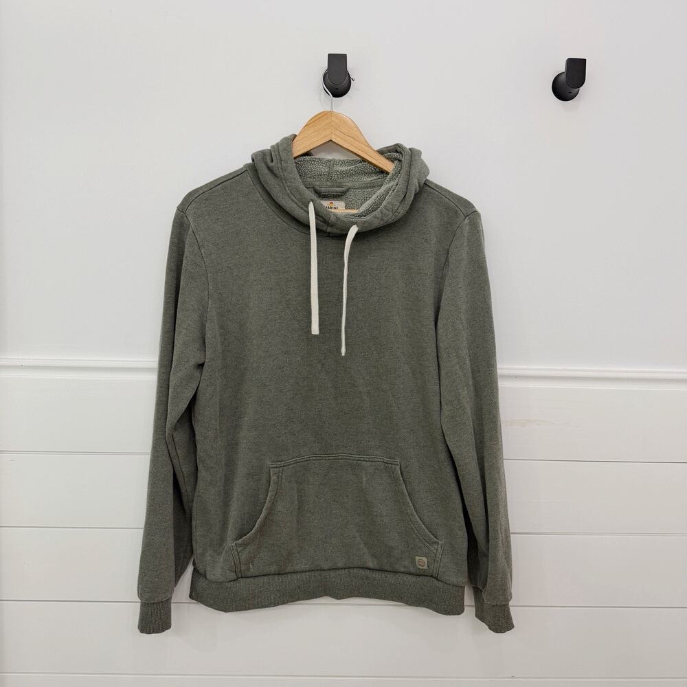 Men’s Marine Layer Cowlneck Pullover Hoodie Thyme Size M